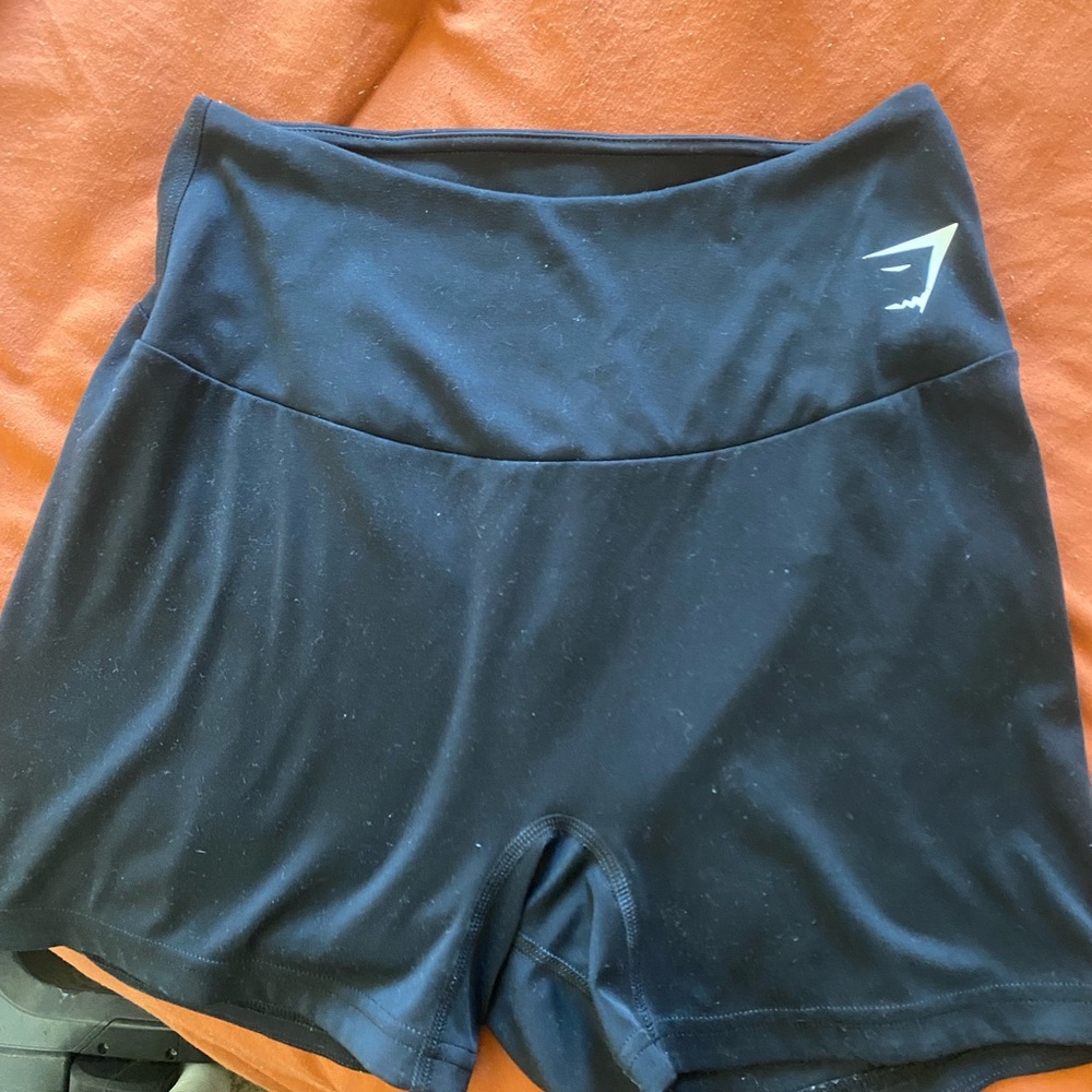 Gymshark Black Athletic Shorts High-Waisted Performance